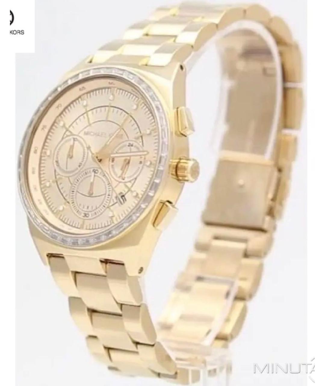 MICHAEL KORS Золотые стальные часы, фото 5