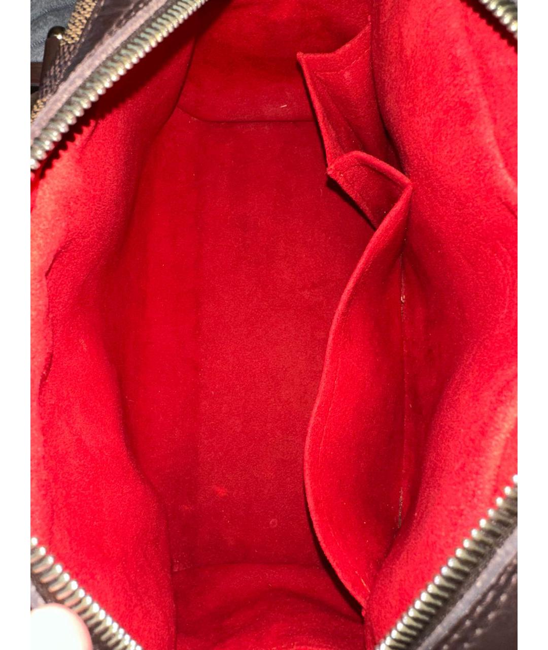 LOUIS VUITTON Коричневая сумка с короткими ручками, фото 6