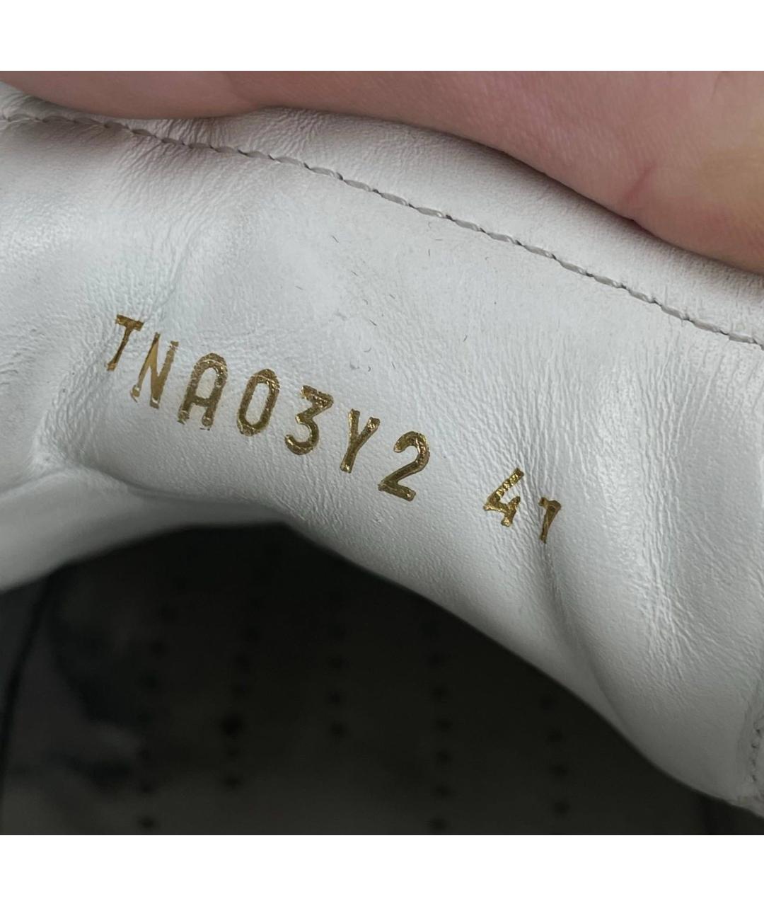 VALENTINO Белые кожаные низкие кроссовки / кеды, фото 7