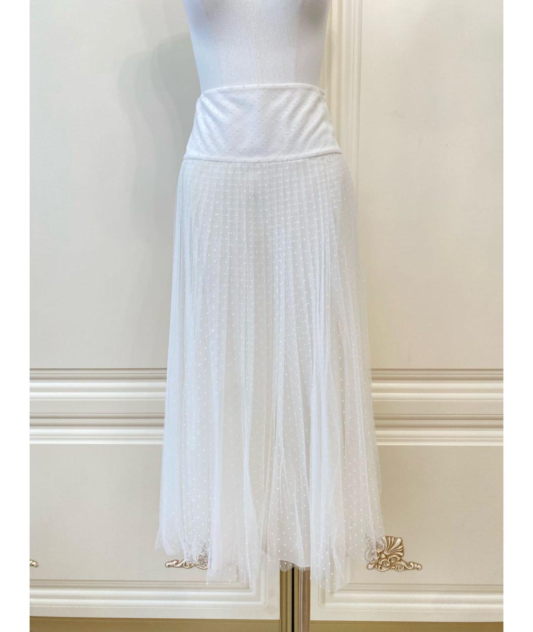 CHRISTIAN DIOR Белый сетчатый костюм с юбками, фото 3