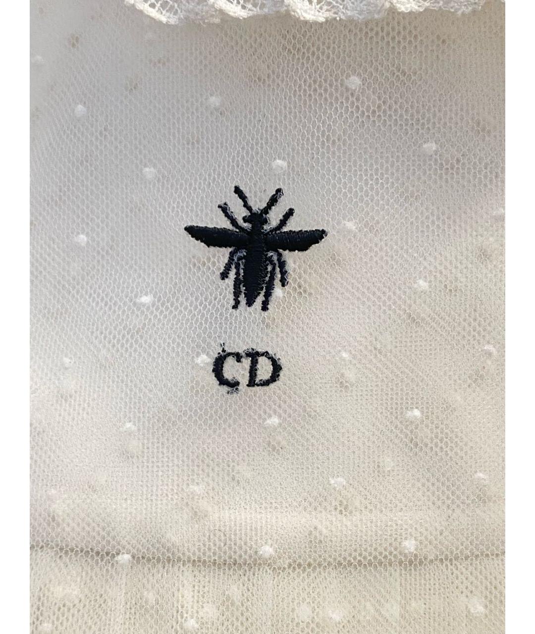 CHRISTIAN DIOR Белый сетчатый костюм с юбками, фото 4