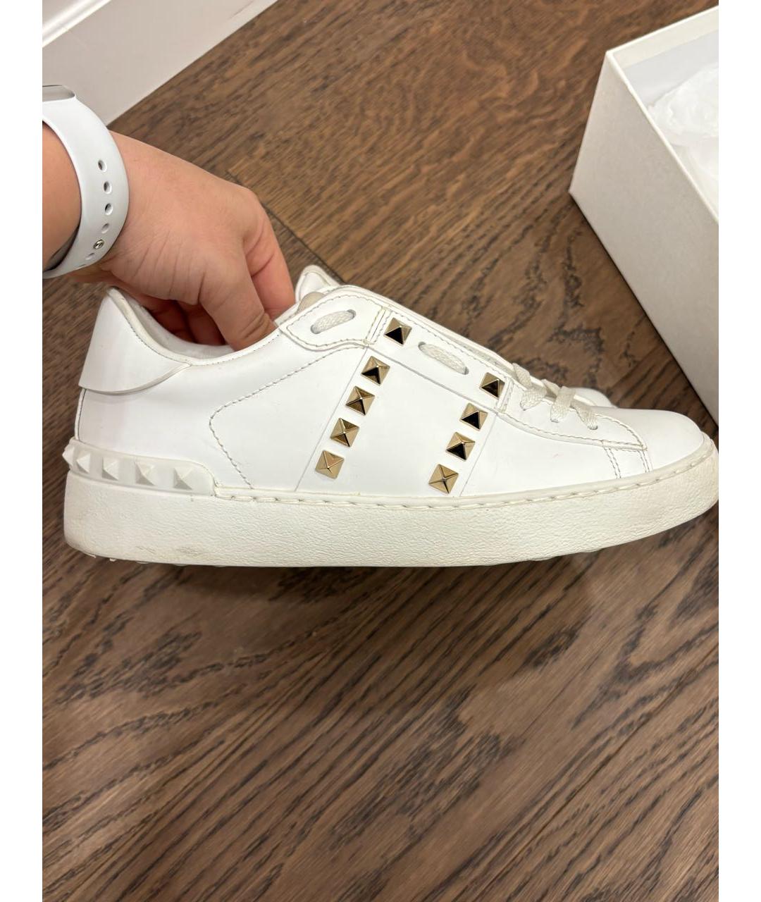 VALENTINO Белые кожаные кеды, фото 5