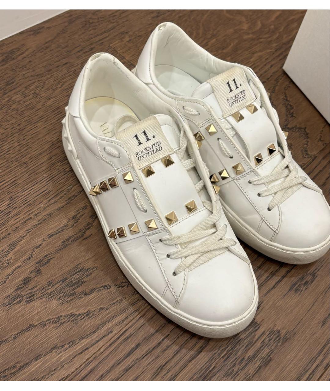 VALENTINO Белые кожаные кеды, фото 2