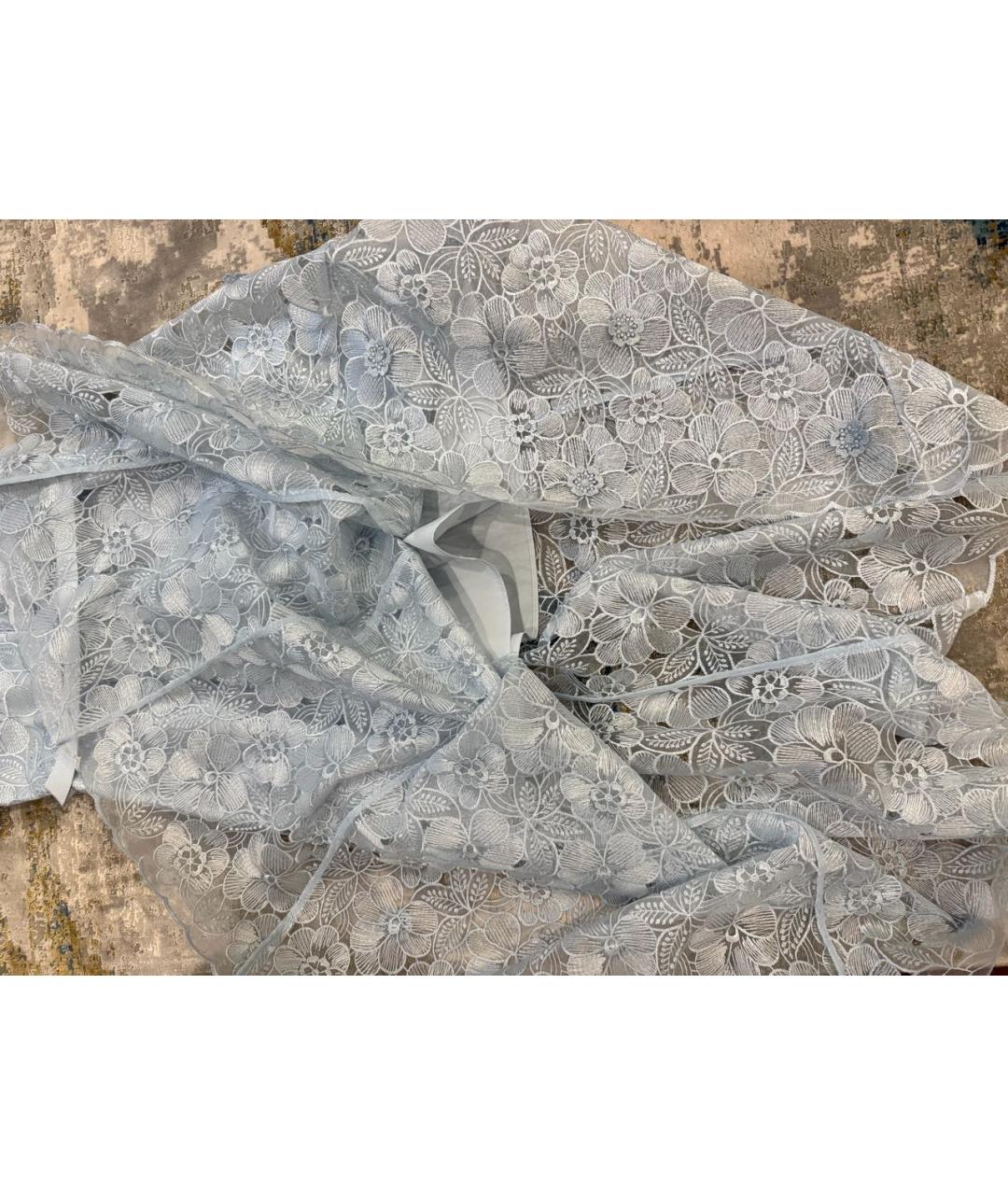 SELF-PORTRAIT Голубое полиамидовое коктейльное платье, фото 5