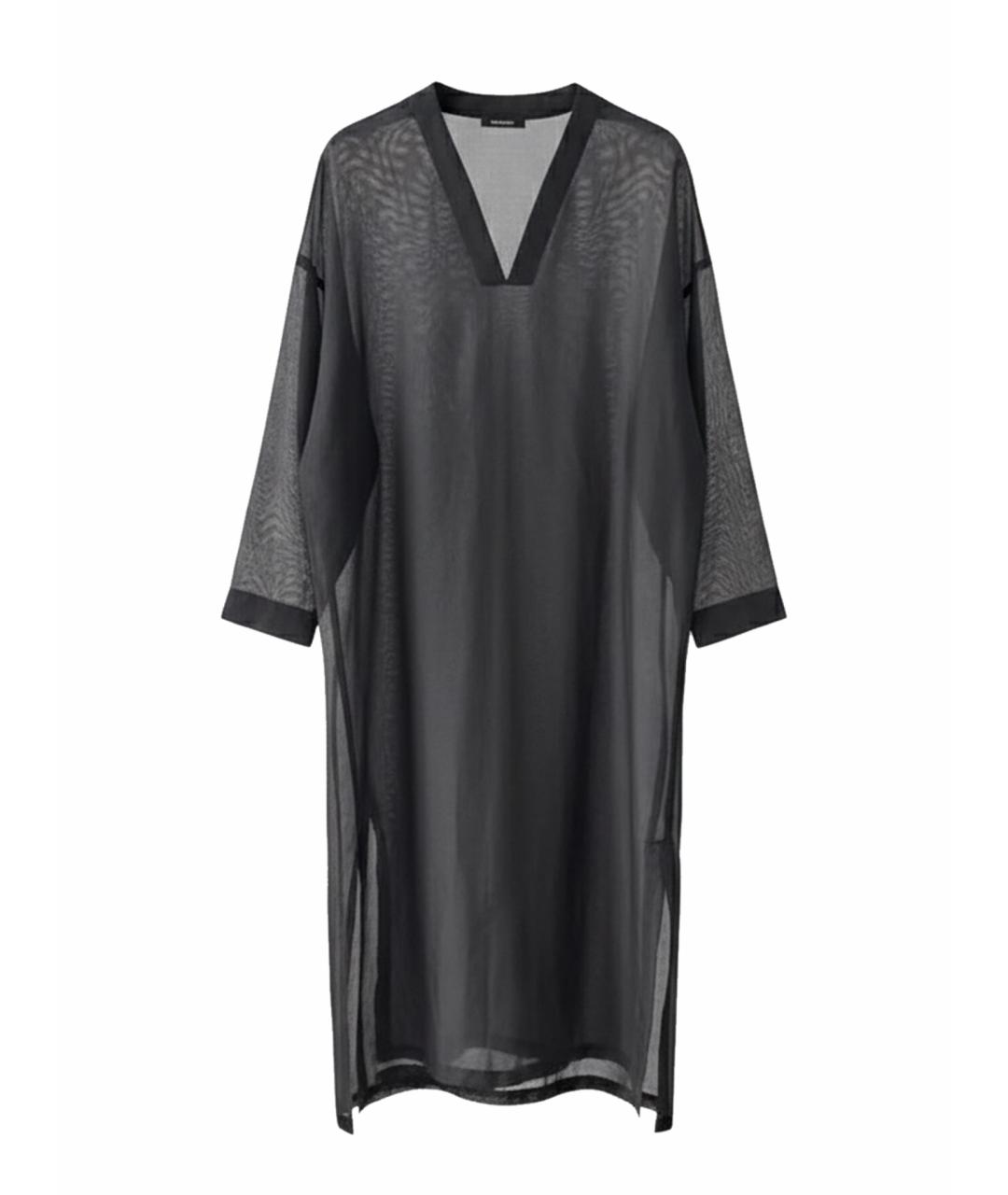 FABIANA FILIPPI Черное хлопковое вечернее платье, фото 1