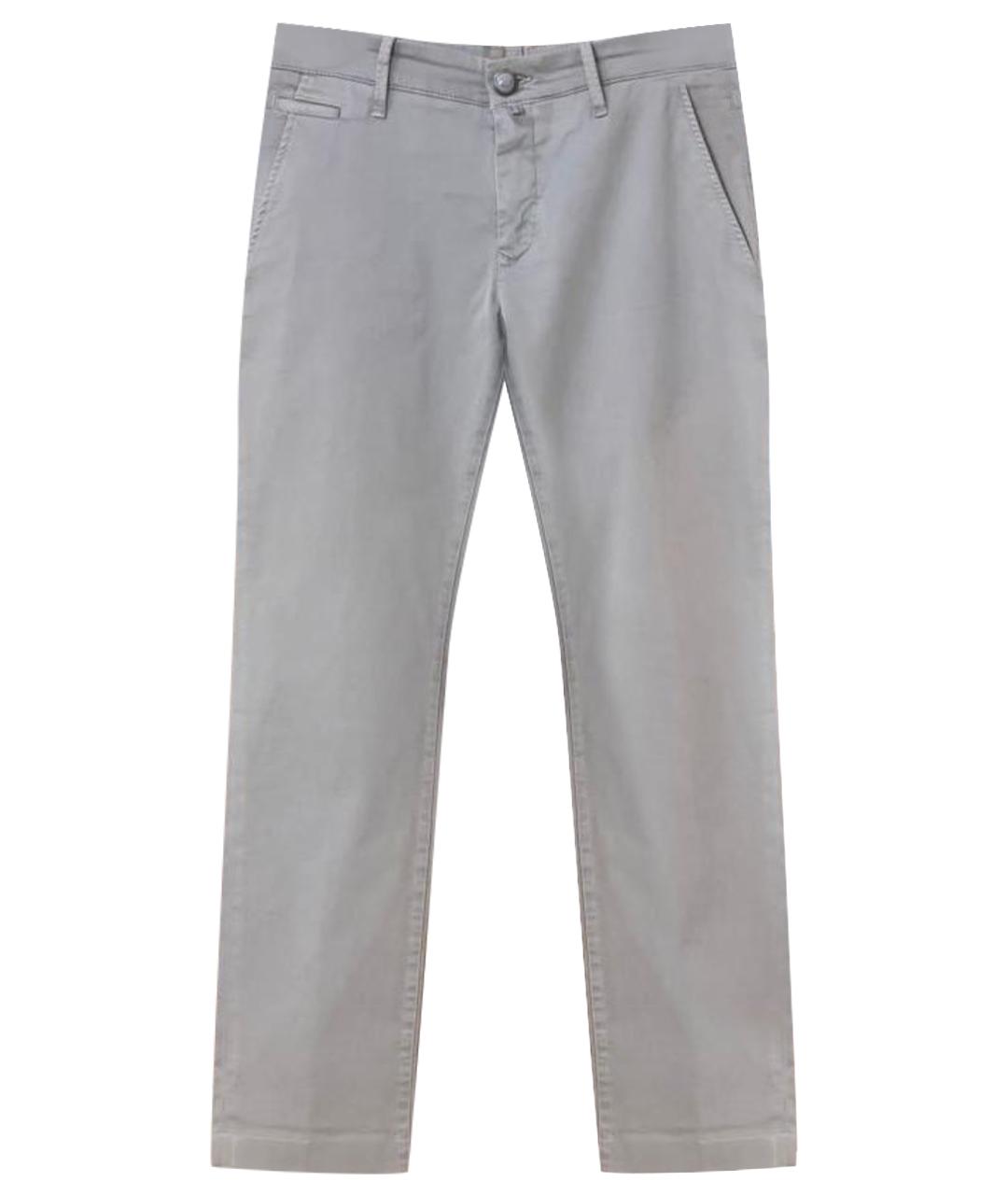 JACOB COHEN Серые хлопковые повседневные брюки, фото 1