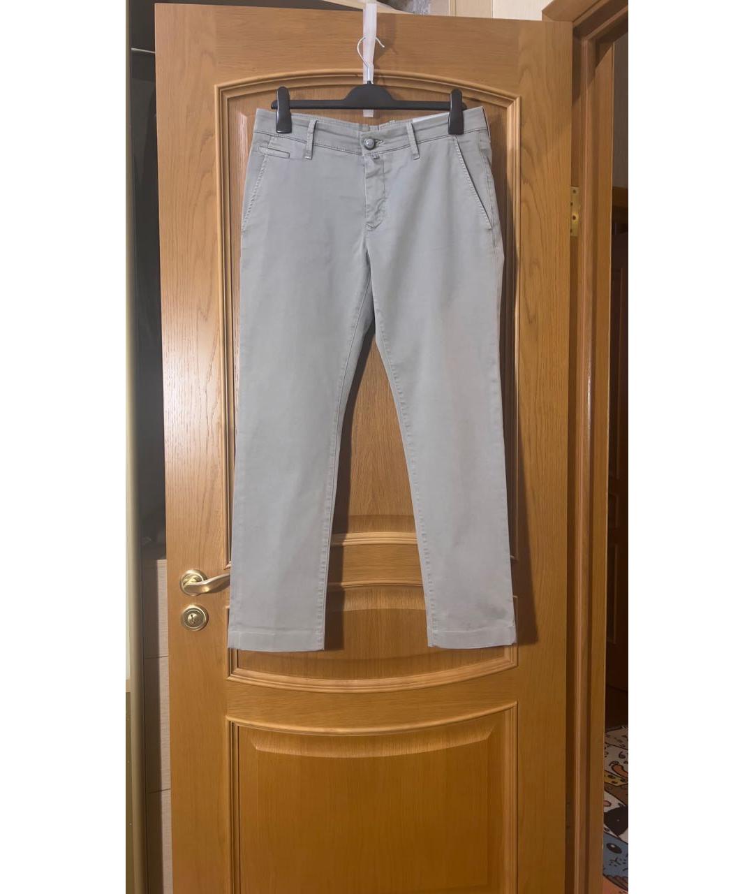 JACOB COHEN Серые хлопковые повседневные брюки, фото 6