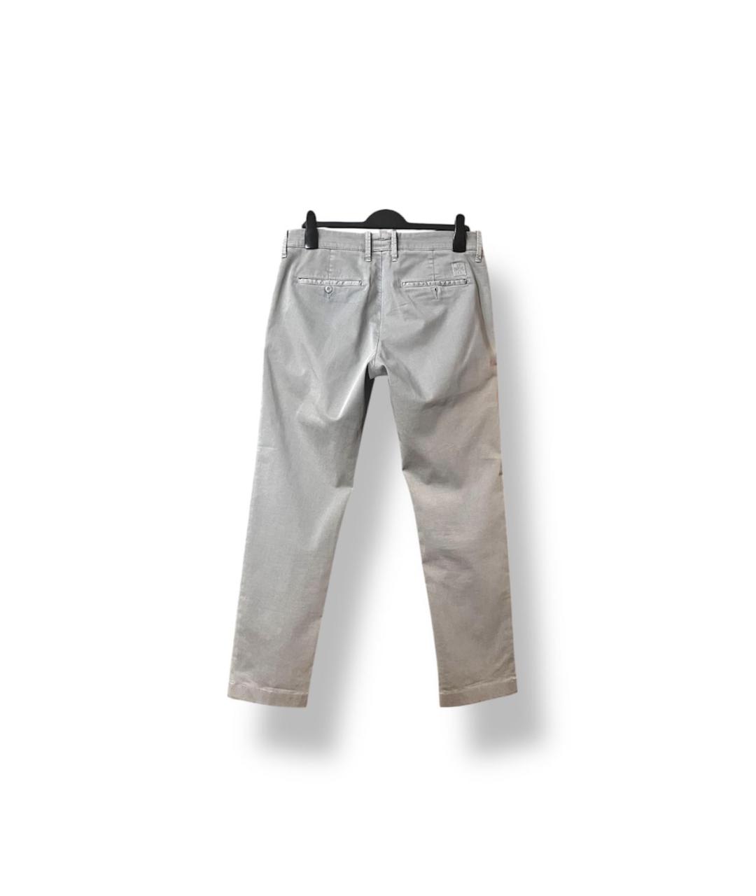 JACOB COHEN Серые хлопковые повседневные брюки, фото 2