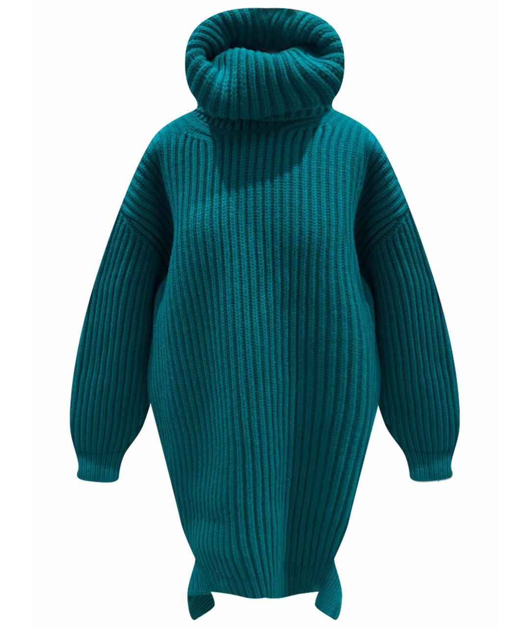 BALENCIAGA Зеленый шерстяной джемпер / свитер, фото 1