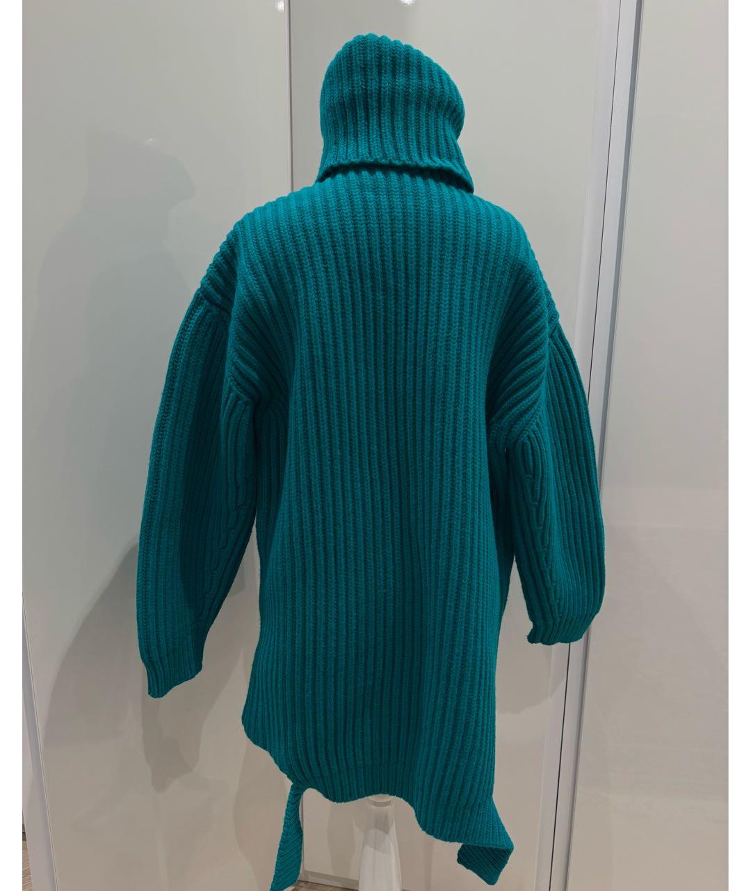 BALENCIAGA Зеленый шерстяной джемпер / свитер, фото 2