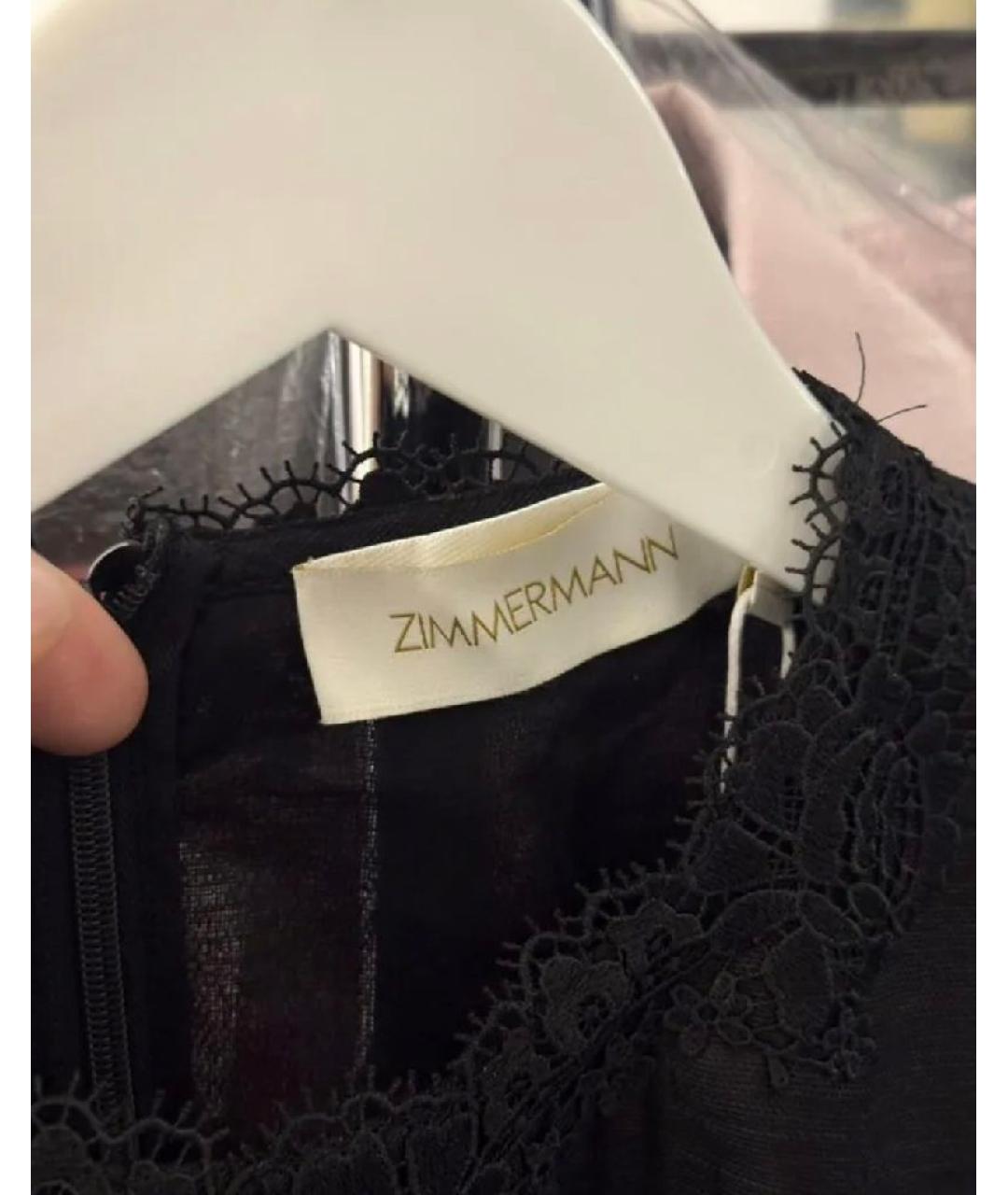 ZIMMERMANN Черное хлопковое вечернее платье, фото 3