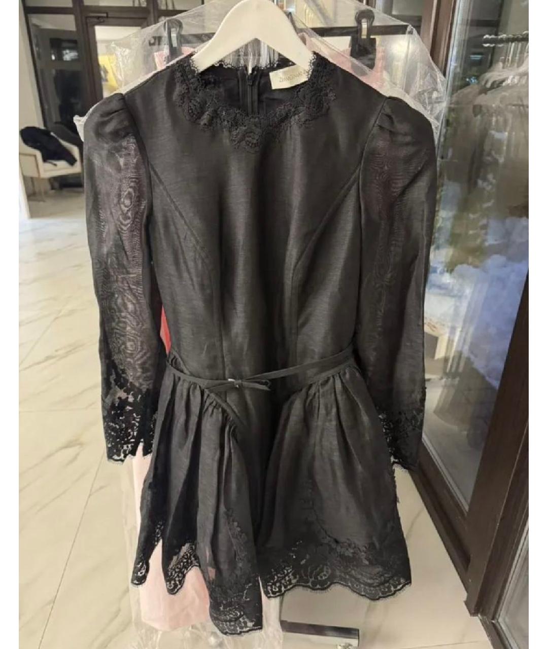 ZIMMERMANN Черное хлопковое вечернее платье, фото 5