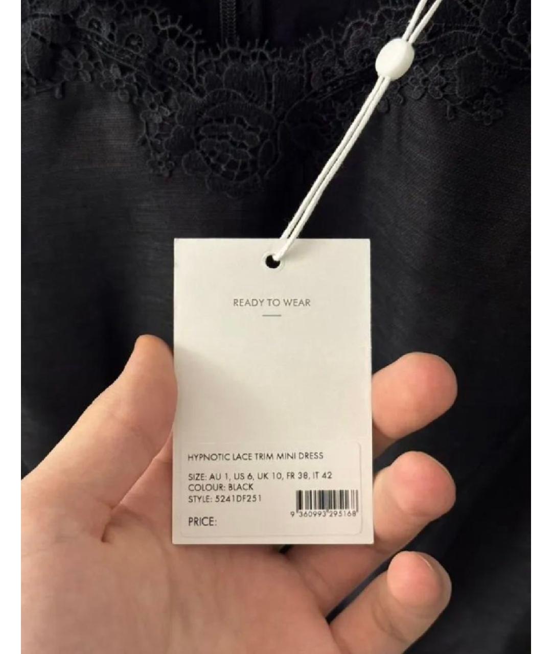 ZIMMERMANN Черное хлопковое вечернее платье, фото 4