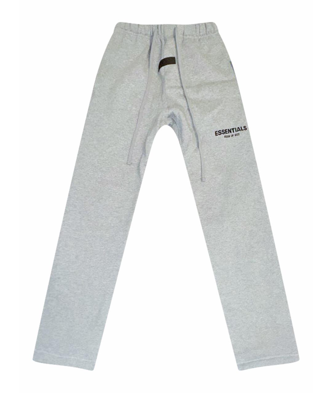 FEAR OF GOD ESSENTIALS Серые хлопковые повседневные брюки, фото 1