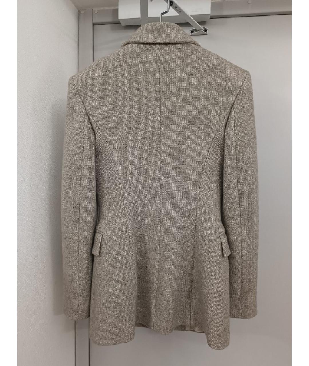 MAGDA BUTRYM Бежевый шерстяной жакет/пиджак, фото 2