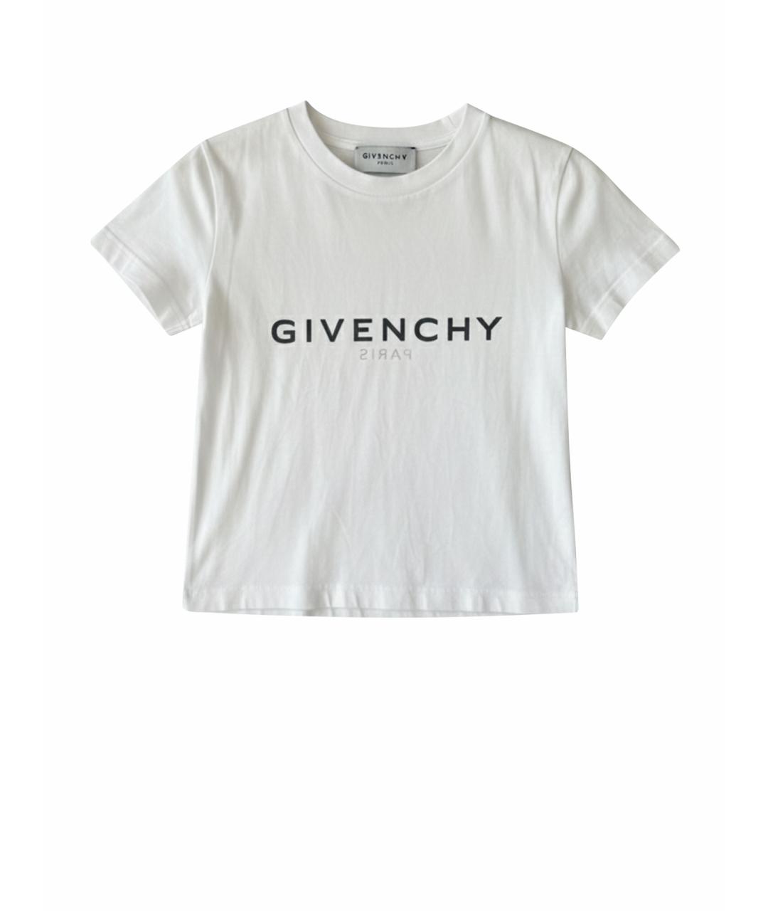 GIVENCHY Белая хлопковая футболка, фото 1