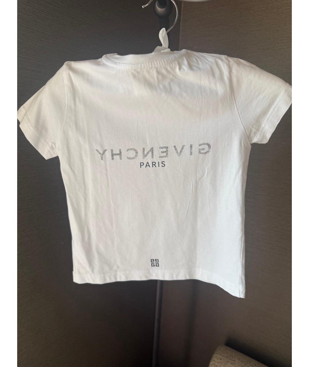 GIVENCHY Белая хлопковая футболка, фото 2