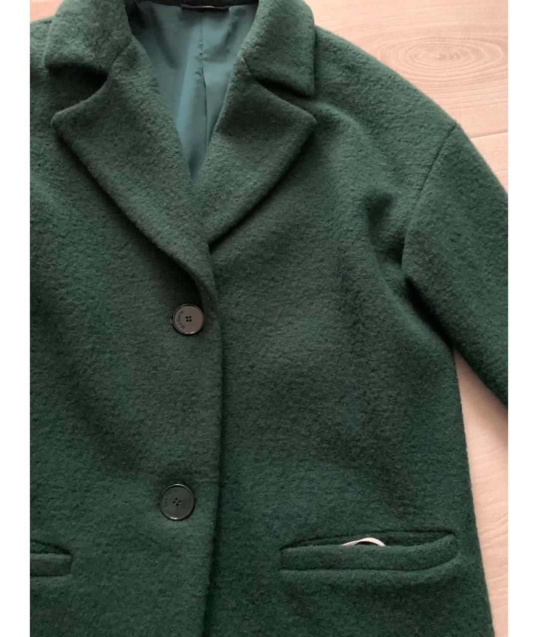 MAX&CO Зеленые шерстяное пальто, фото 4