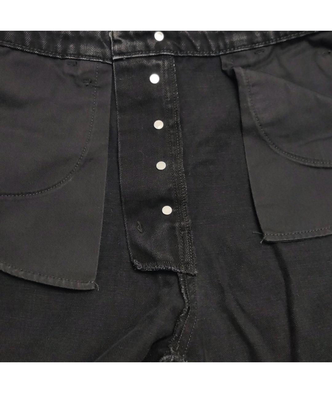 MIU MIU Черные хлопковые прямые джинсы, фото 7