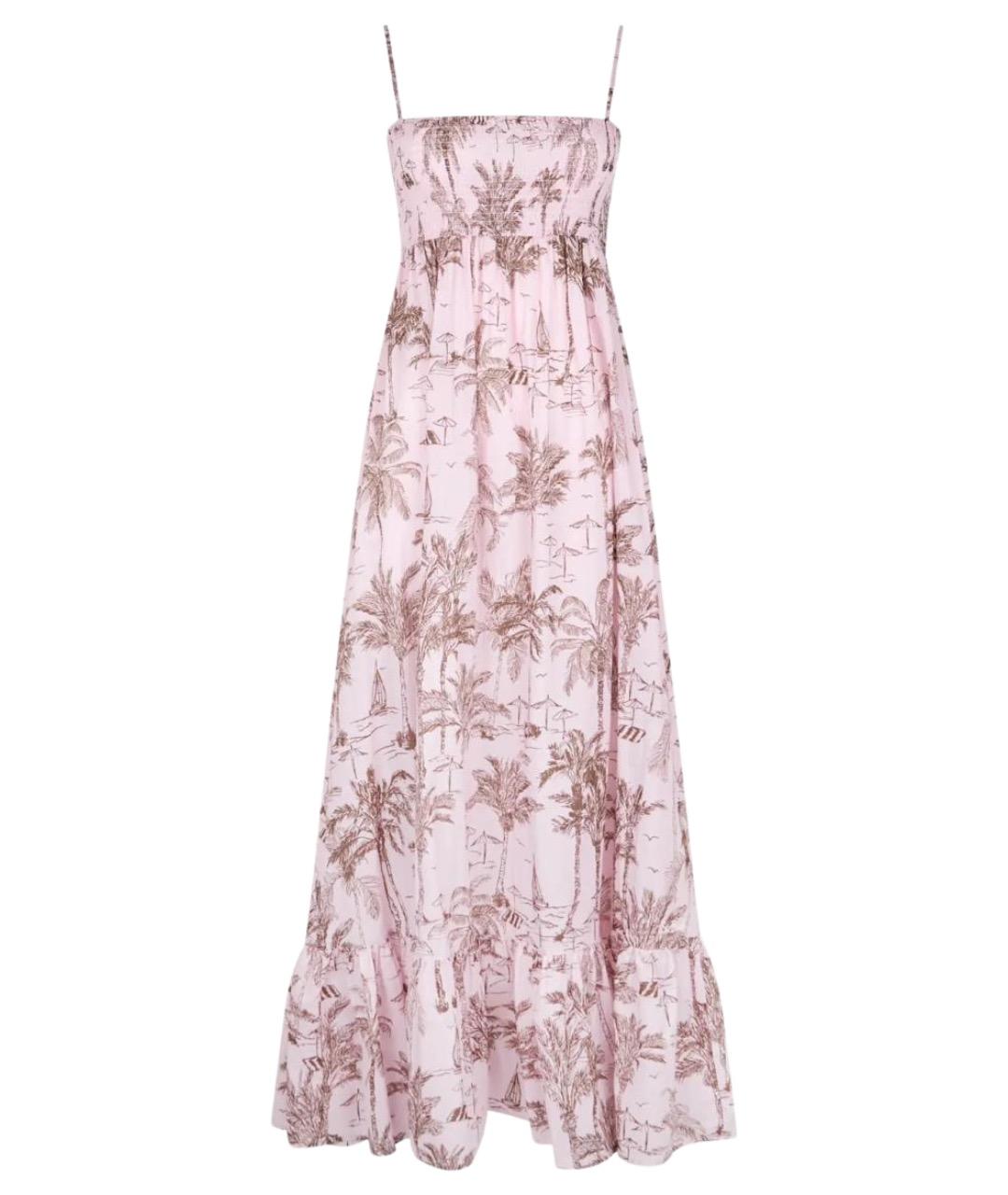 MC2 SAINT BARTH Розовое хлопковое платье, фото 1