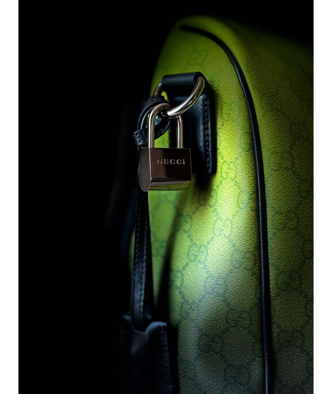 GUCCI Салатовая дорожная/спортивная сумка, фото 2