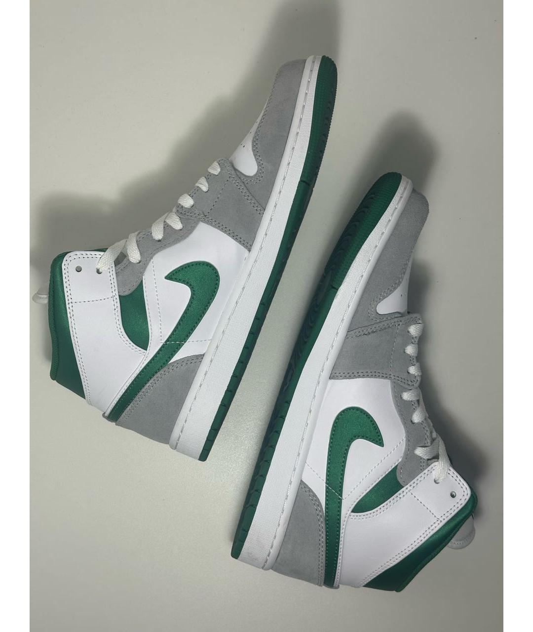 JORDAN Мульти кожаные высокие кроссовки / кеды, фото 7