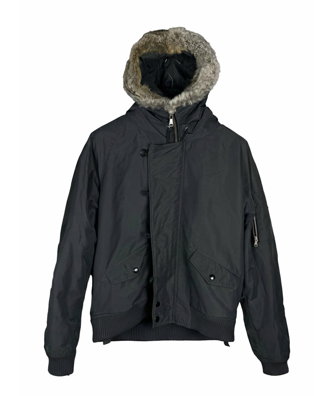 DOLCE&GABBANA Черный полиамидовый пуховик, фото 1