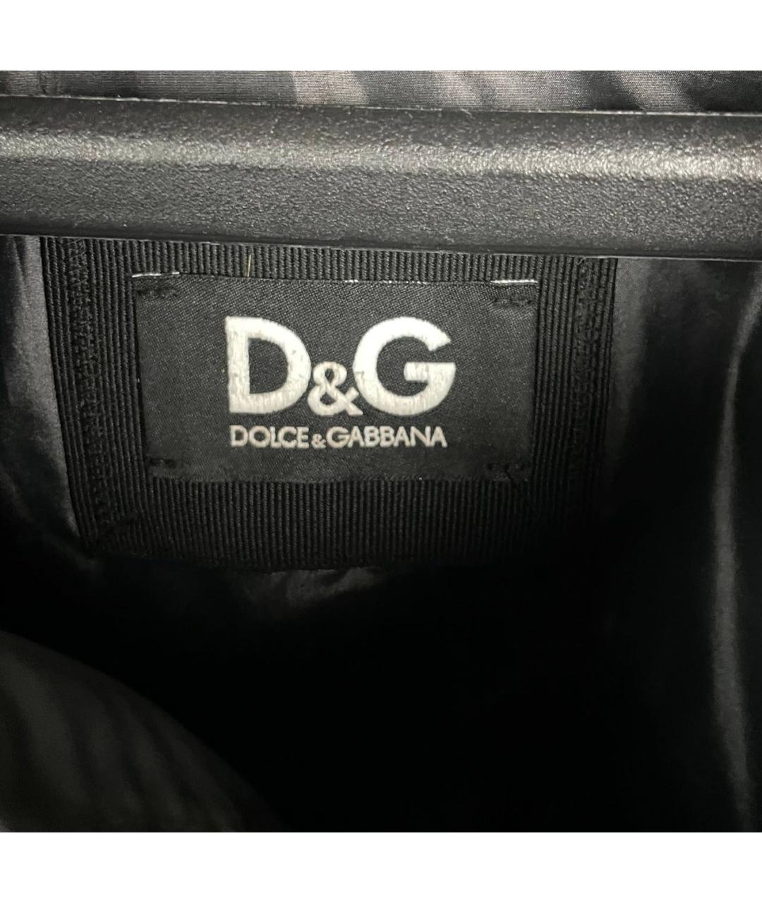 DOLCE&GABBANA Черный полиамидовый пуховик, фото 5