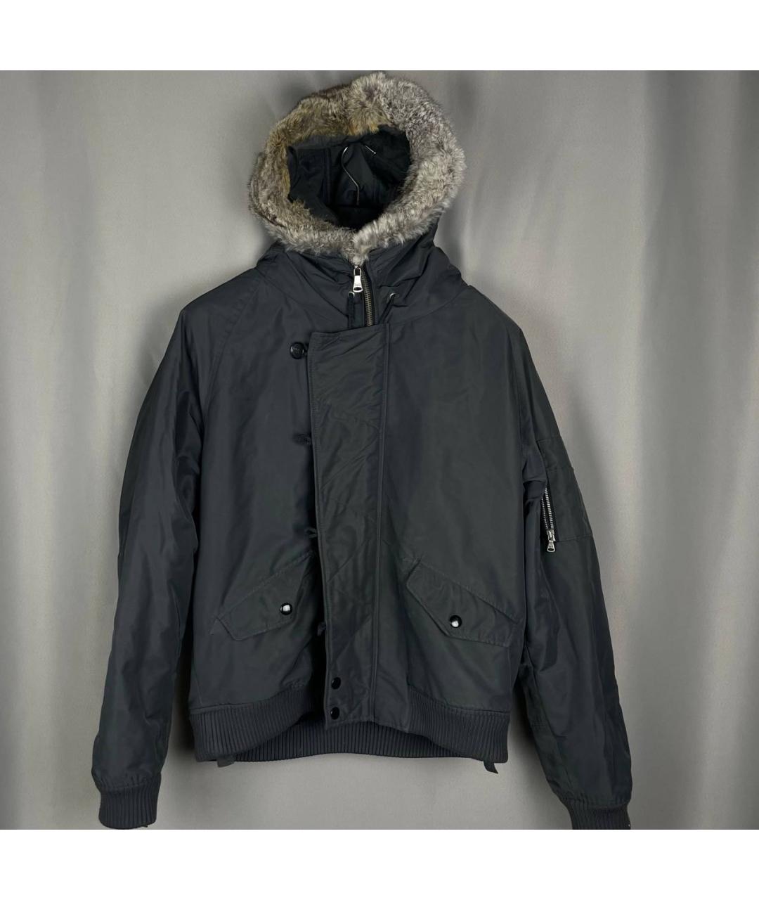 DOLCE&GABBANA Черный полиамидовый пуховик, фото 8