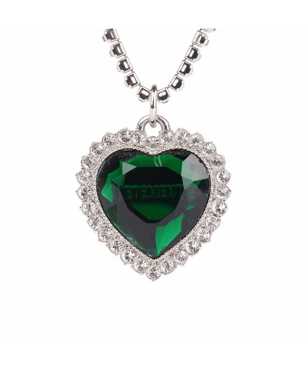 VETEMENTS Зеленые латунное колье, фото 1