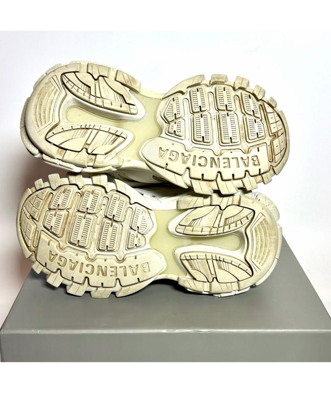 BALENCIAGA Белые текстильные кроссовки, фото 6