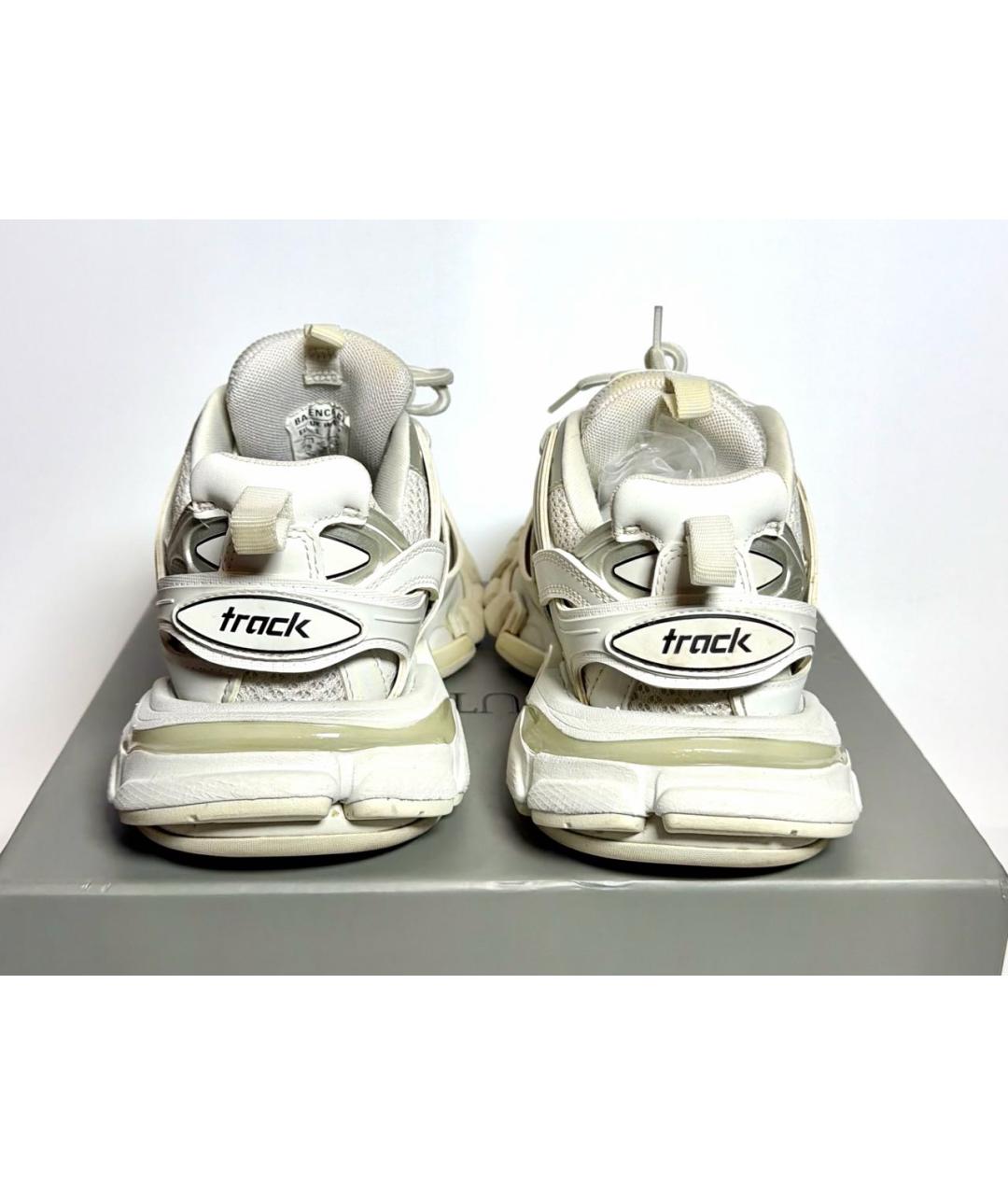 BALENCIAGA Белые текстильные кроссовки, фото 4