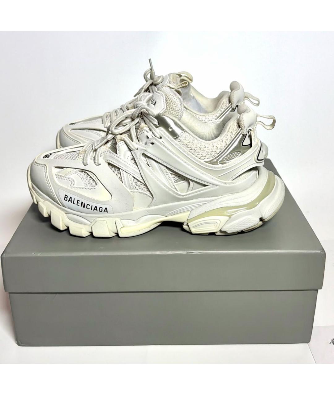 BALENCIAGA Белые текстильные кроссовки, фото 8