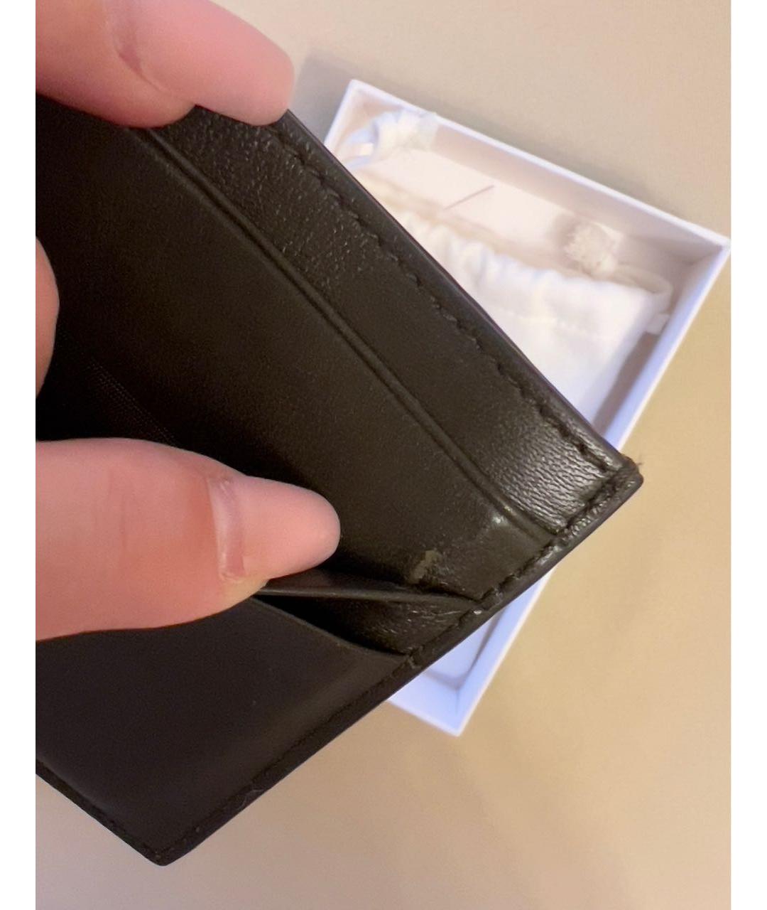 BOTTEGA VENETA Хаки кожаный кардхолдер, фото 5