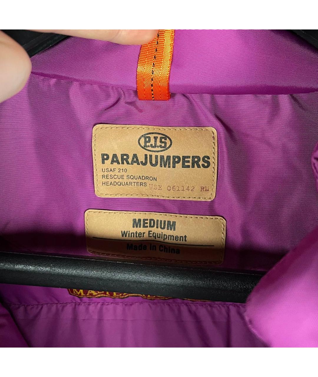 PARAJUMPERS Фуксия полиэстеровый пуховик, фото 5