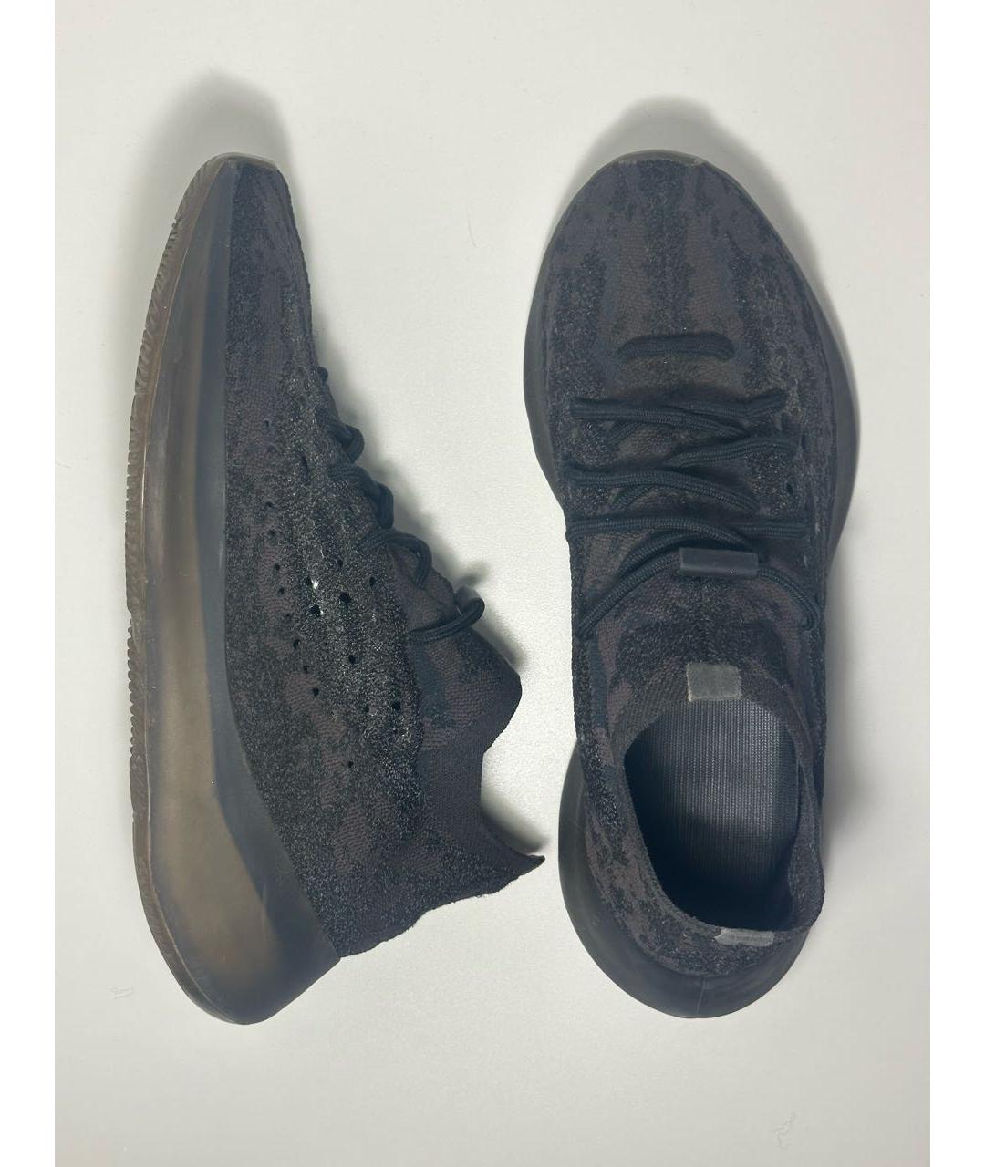 ADIDAS YEEZY Черные синтетические низкие кроссовки / кеды, фото 7