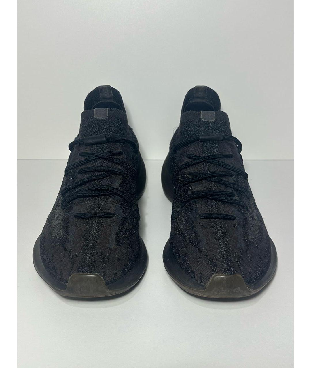 ADIDAS YEEZY Черные синтетические низкие кроссовки / кеды, фото 2