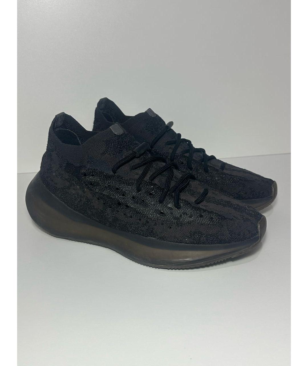 ADIDAS YEEZY Черные синтетические низкие кроссовки / кеды, фото 5