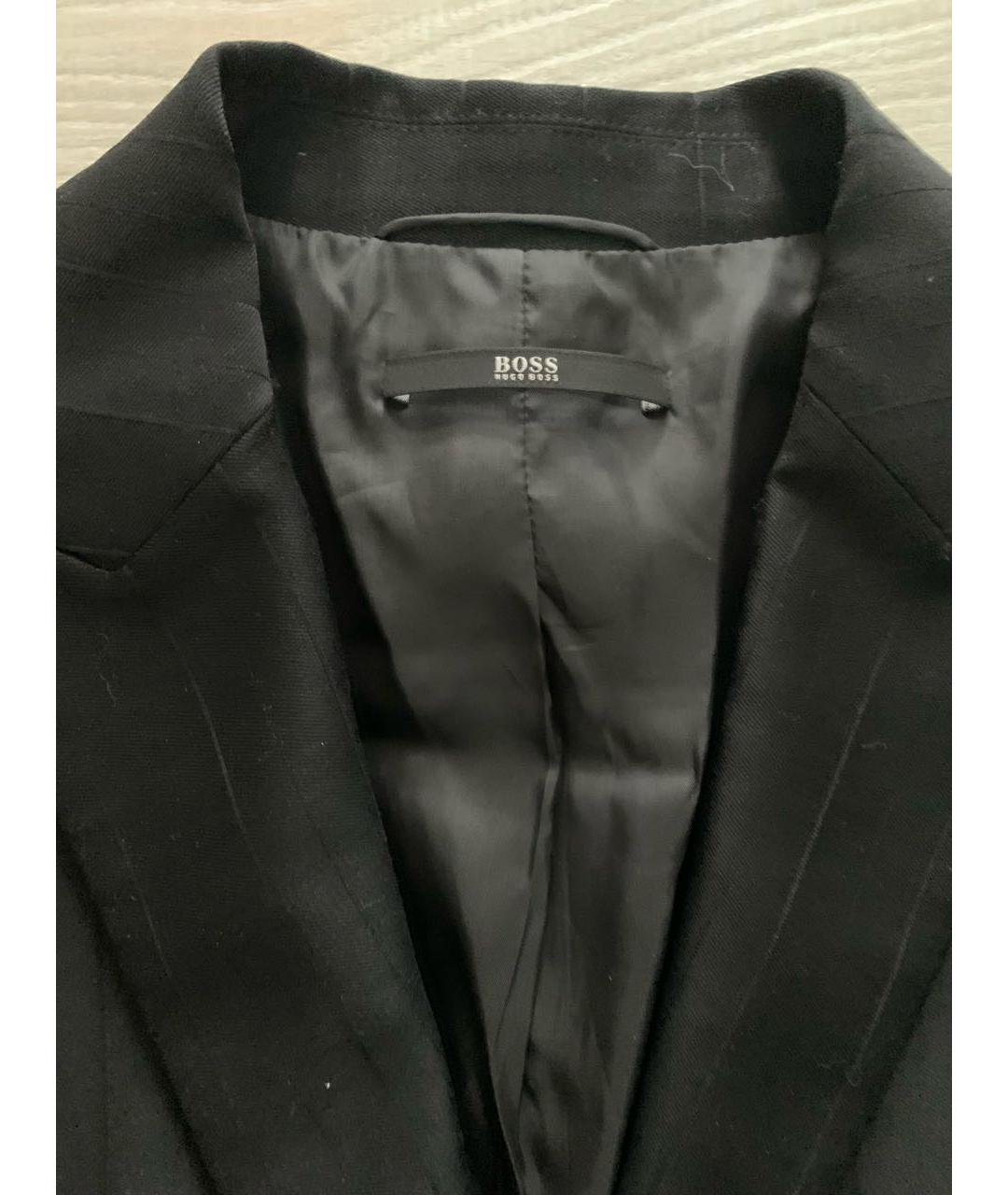 HUGO BOSS Черный шерстяной жакет/пиджак, фото 3