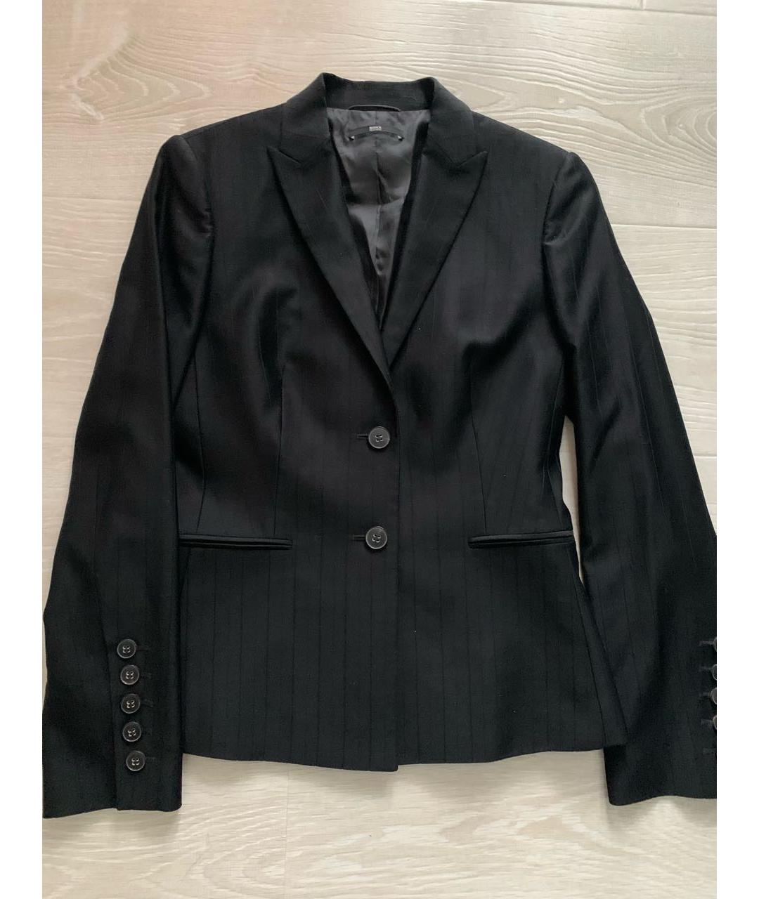 HUGO BOSS Черный шерстяной жакет/пиджак, фото 7