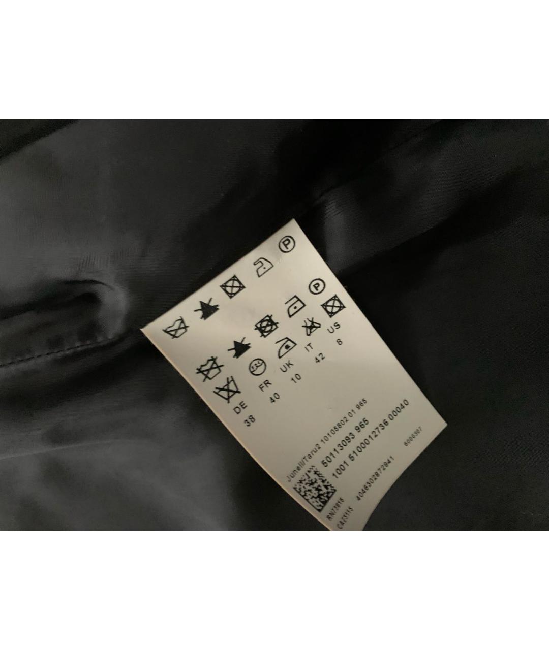 HUGO BOSS Черный шерстяной жакет/пиджак, фото 5