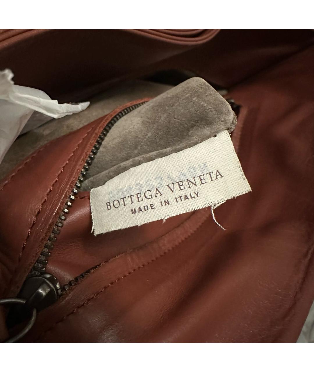 BOTTEGA VENETA Коричневая кожаная сумка тоут, фото 6