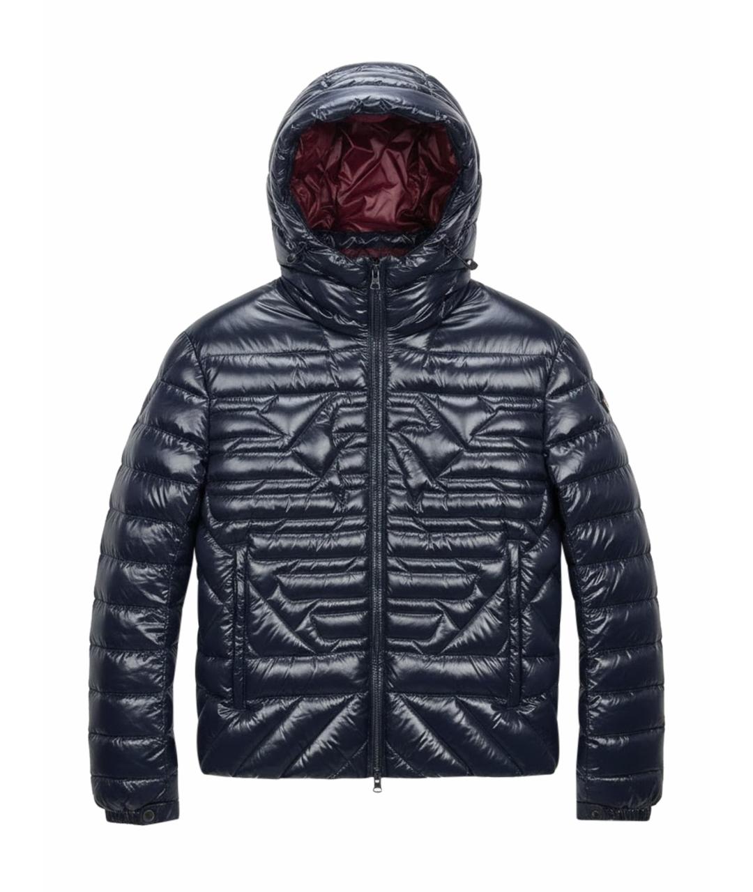 EMPORIO ARMANI Темно-синий полиамидовый пуховик, фото 1