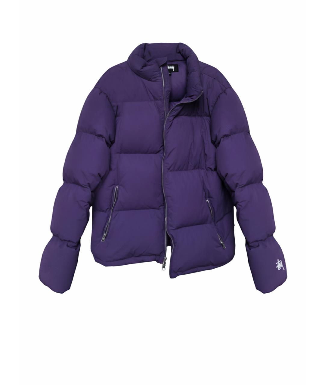 STUSSY Фиолетовый полиэстеровый пуховик, фото 1