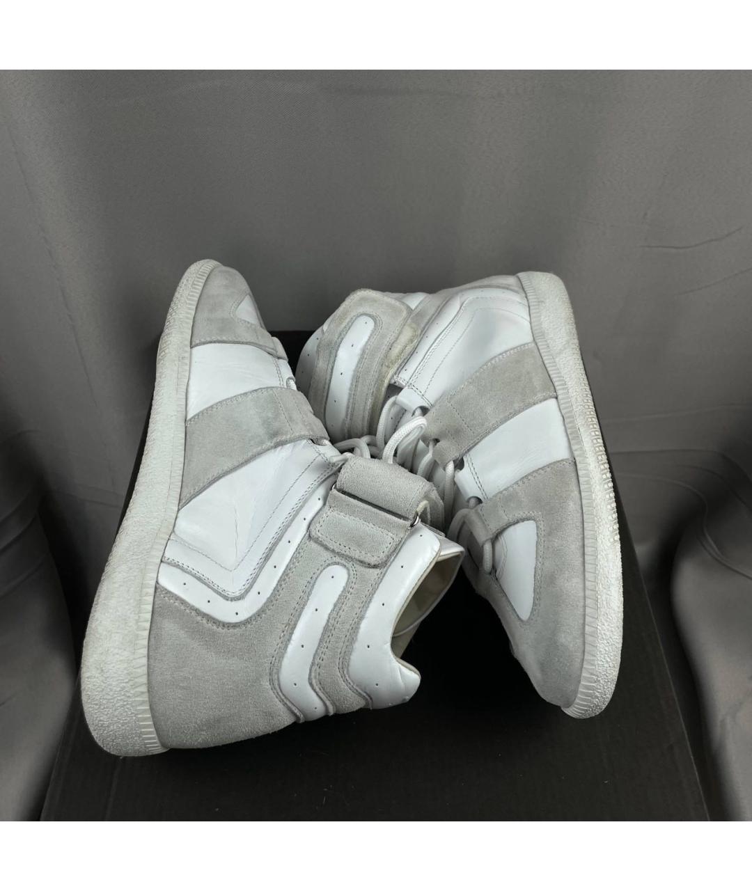 MAISON MARGIELA Мульти замшевые высокие кроссовки / кеды, фото 5