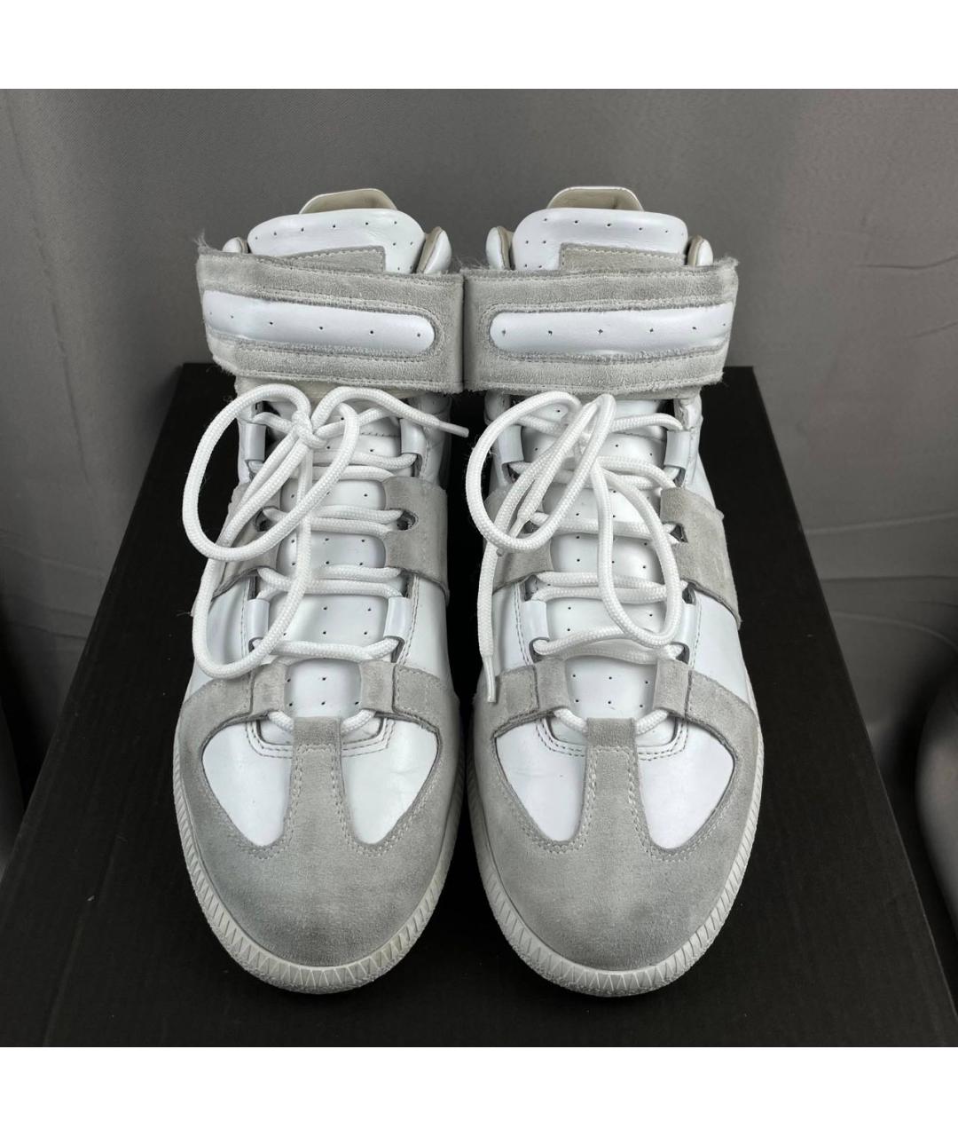 MAISON MARGIELA Мульти замшевые высокие кроссовки / кеды, фото 3