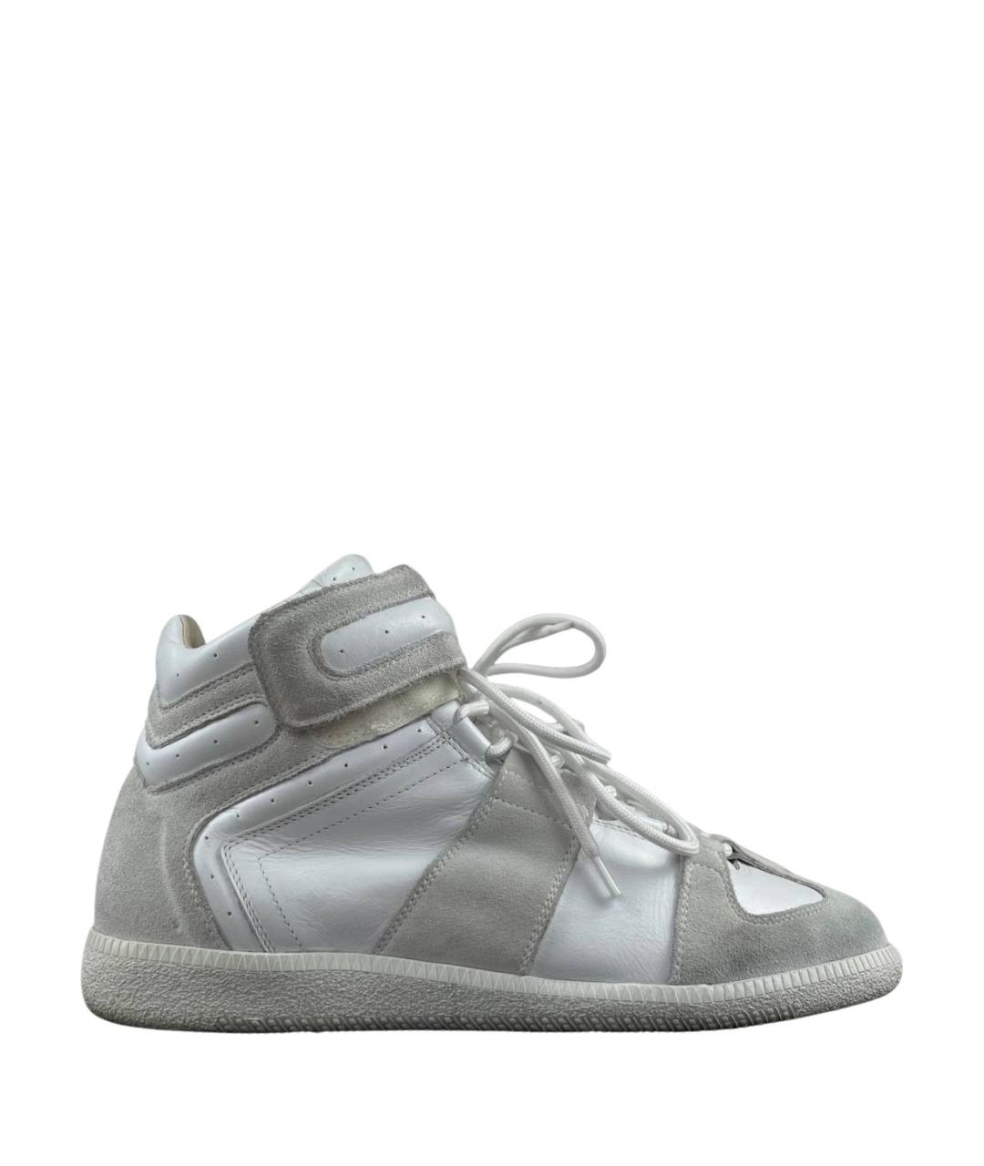 MAISON MARGIELA Мульти замшевые высокие кроссовки / кеды, фото 1