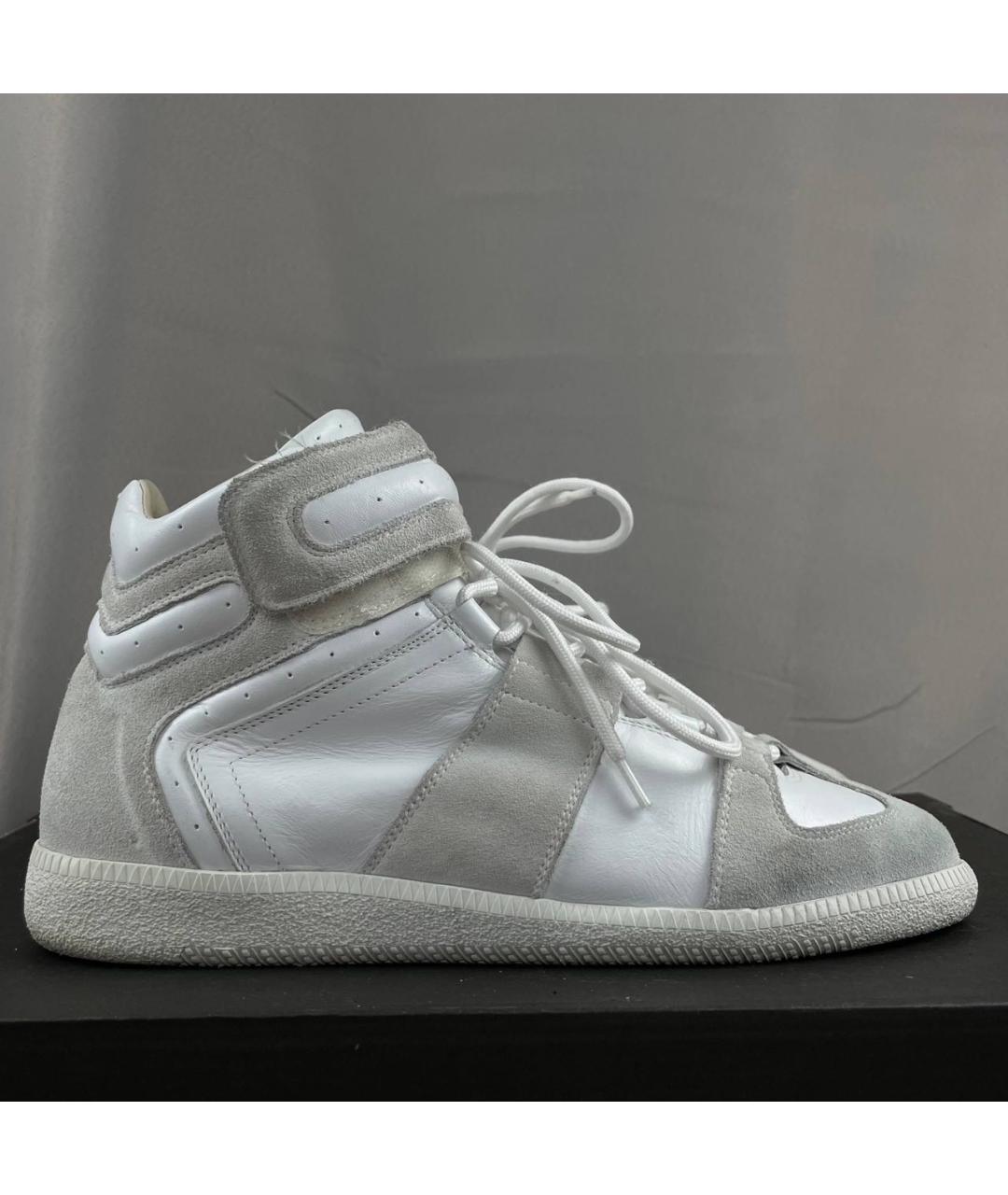 MAISON MARGIELA Мульти замшевые высокие кроссовки / кеды, фото 2