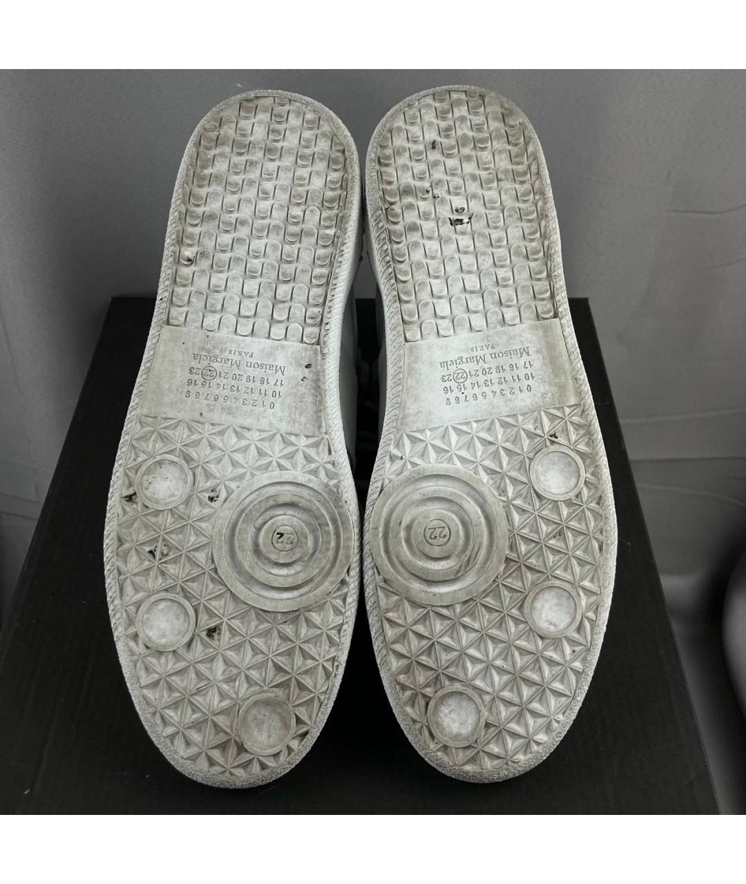 MAISON MARGIELA Мульти замшевые высокие кроссовки / кеды, фото 8