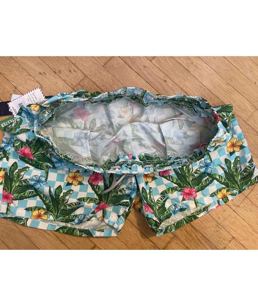 MC2 SAINT BARTH Мульти полиэстеровые шорты, фото 3